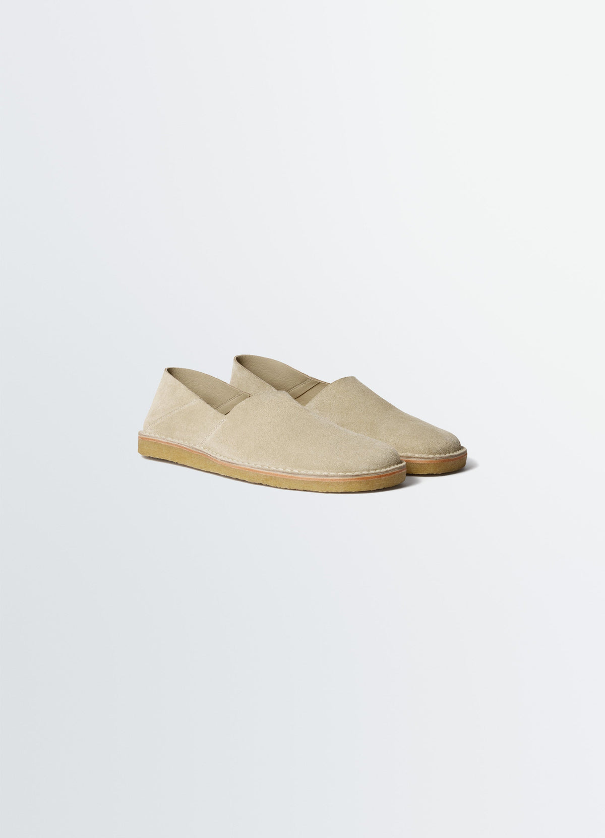 SQUARE SLIP-ON LOAFERS IN REVERSED SUEDE LEATHER SUEDE LEATHER