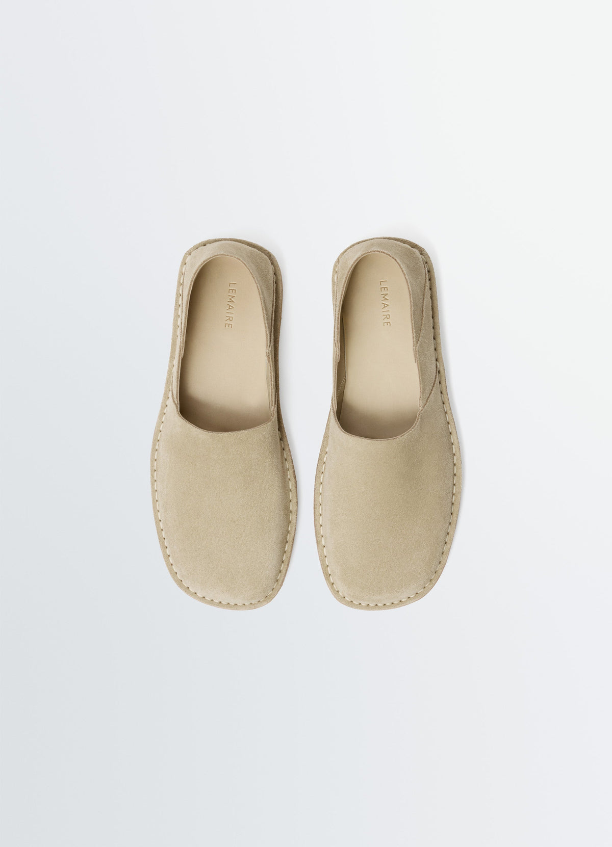 SQUARE SLIP-ON LOAFERS IN REVERSED SUEDE LEATHER SUEDE LEATHER