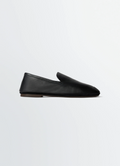 MULES D'EXTÉRIEUR EN CUIR D'AGNEAU NAPPÉ BRILLANT