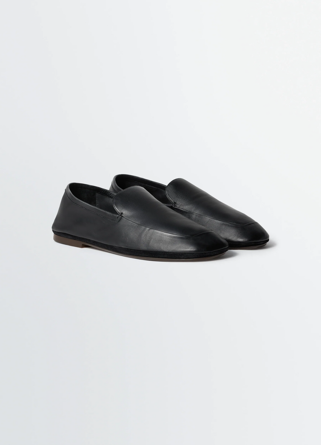 MULES D'EXTÉRIEUR EN CUIR D'AGNEAU NAPPÉ BRILLANT