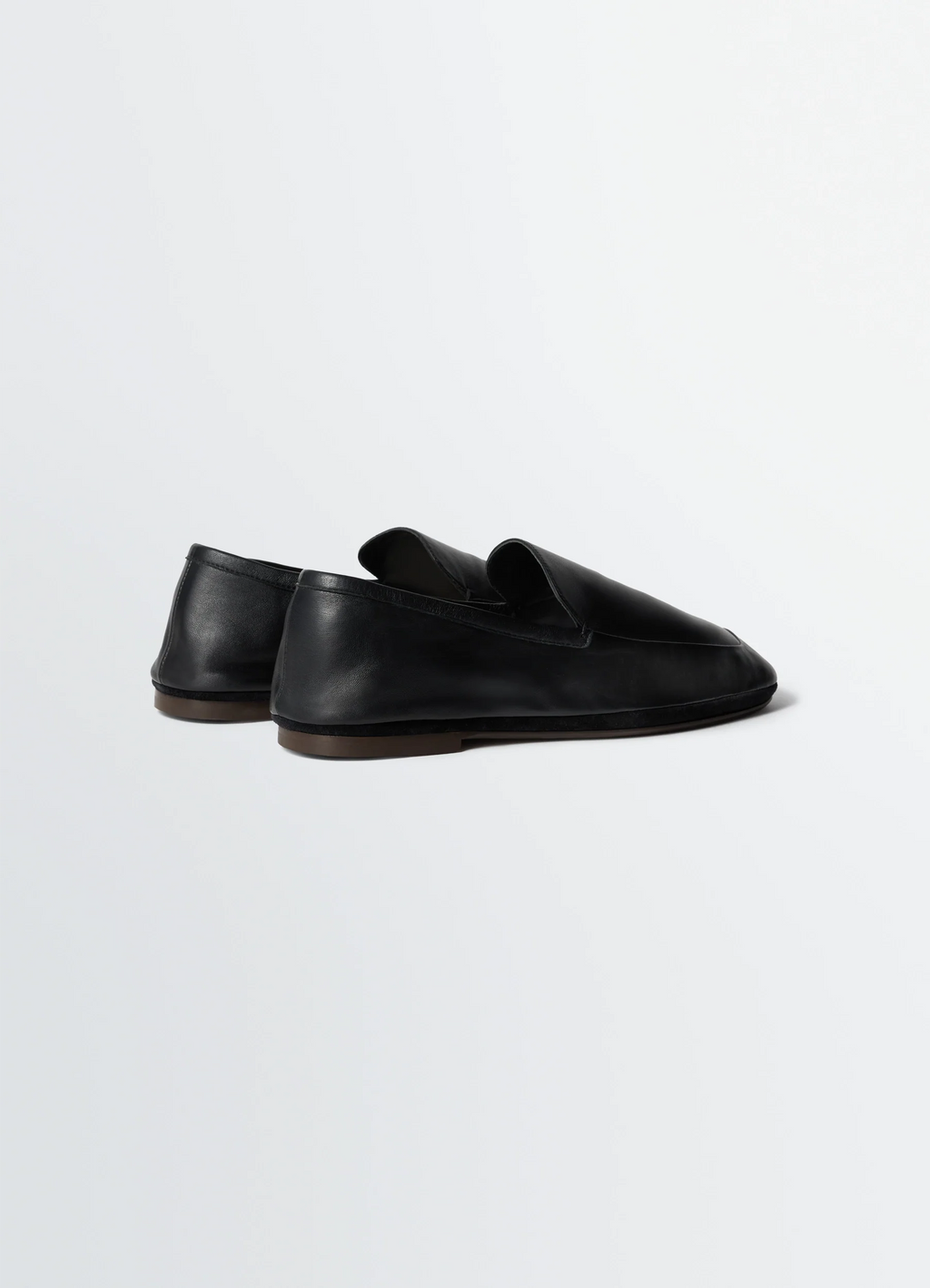 MULES D'EXTÉRIEUR EN CUIR D'AGNEAU NAPPÉ BRILLANT