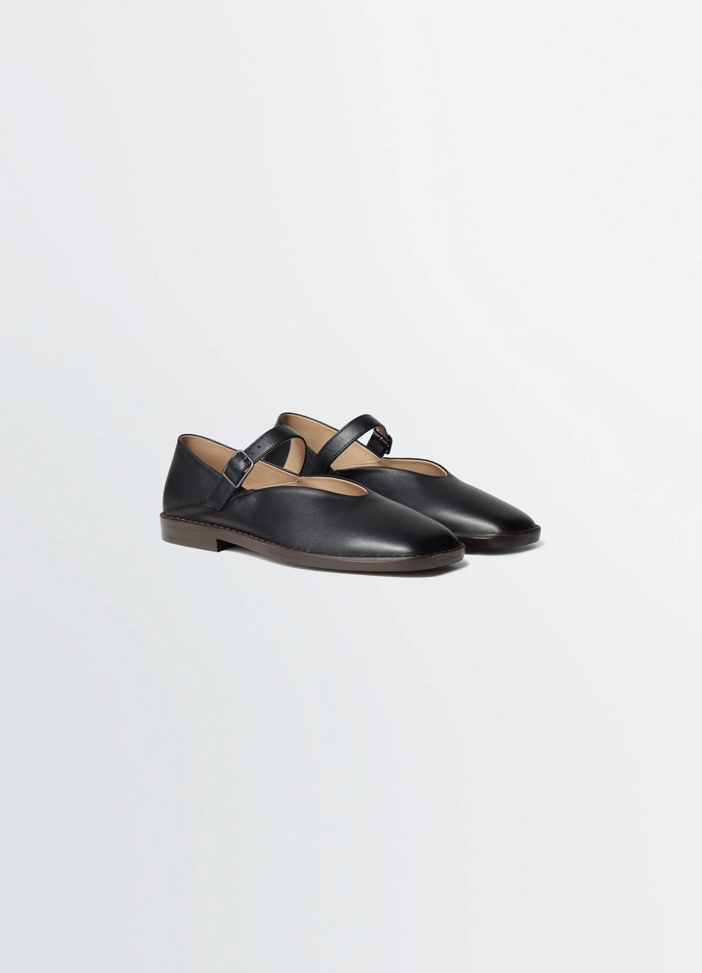 BALLERINA SHOES IN SHINY NAPPA LAMB LEATHER