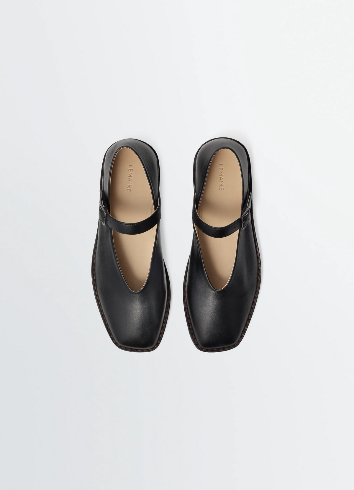 BALLERINA SHOES IN SHINY NAPPA LAMB LEATHER