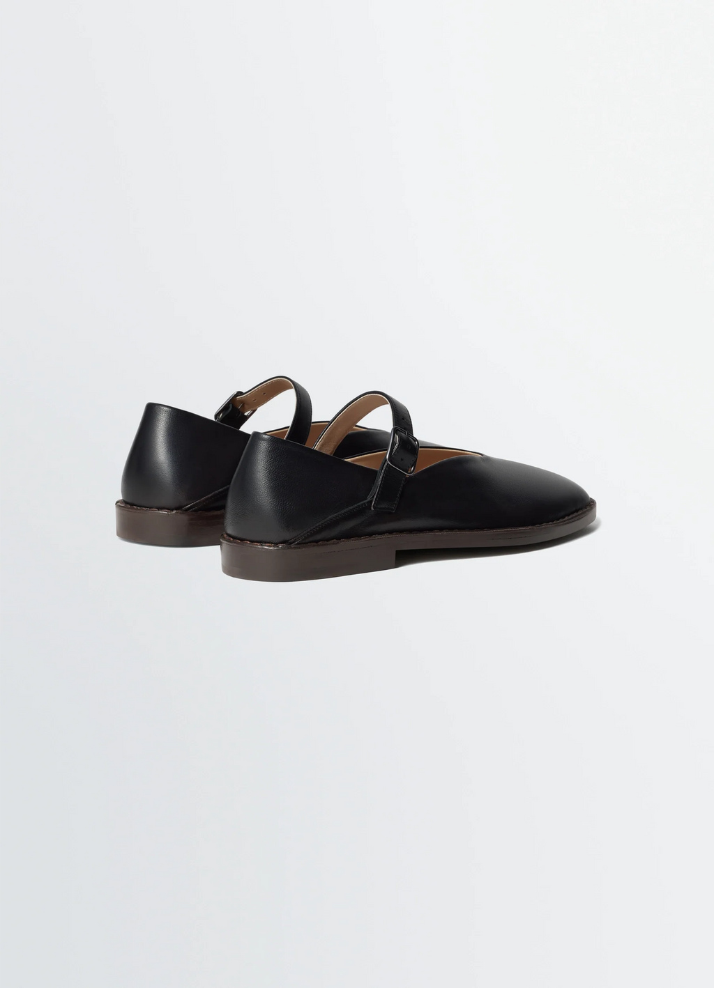 BALLERINES EN CUIR D'AGNEAU NAPPA BRILLANT