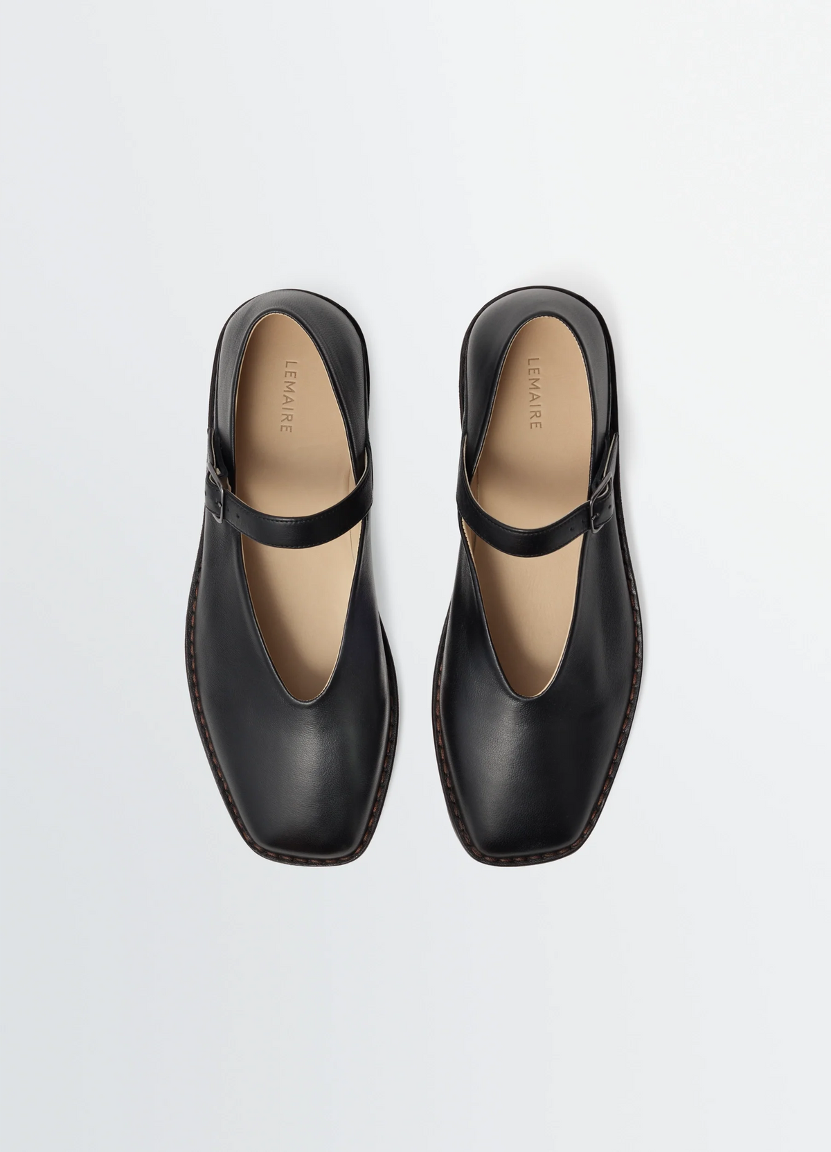 BALLERINA SHOES IN SHINY NAPPA LAMB LEATHER