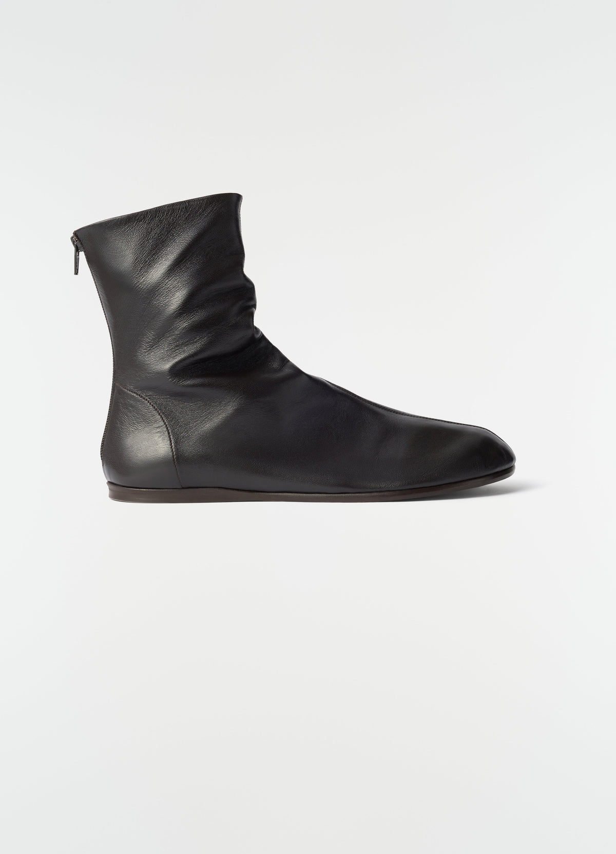 SOCK BOOTS IN SHINY NAPPA LAMB LEATHER