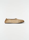 SOCK SLIP ON IN HAIRY LAMB LEATHER