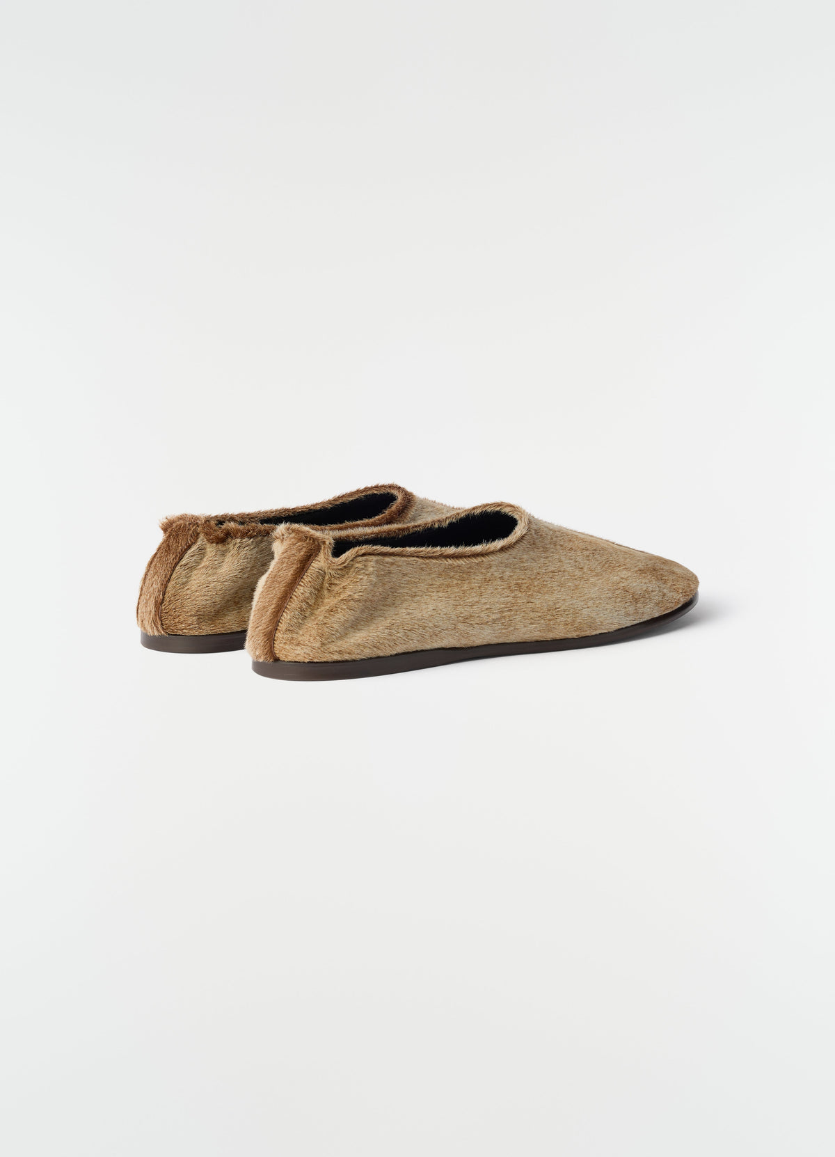 SOCK SLIP ON IN HAIRY LAMB LEATHER