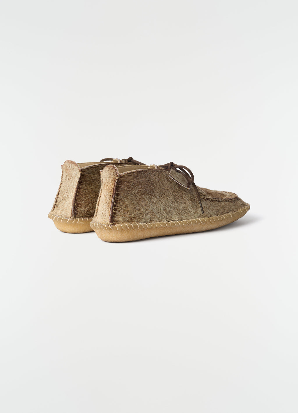 MOCASSIN DESERT EN CUIR FAÇON POIL DE PONY