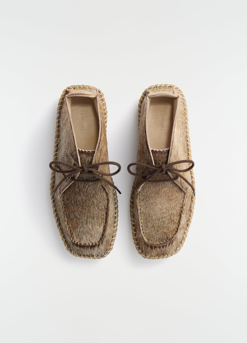 MOCASSIN DESERT EN CUIR FAÇON POIL DE PONY