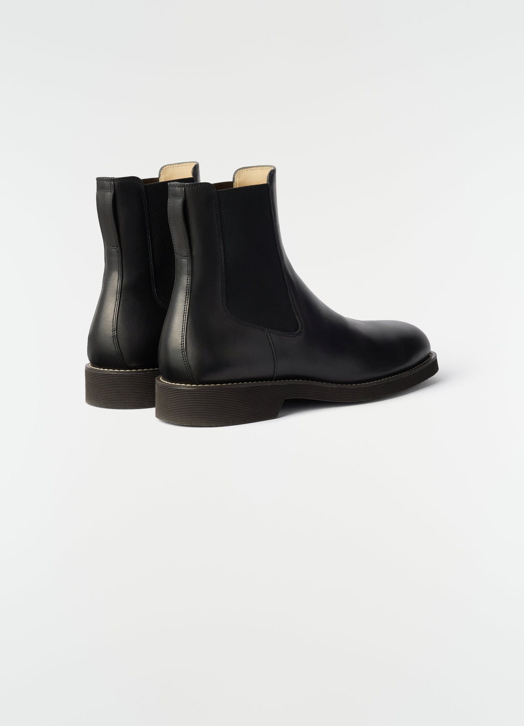 BOTTINES CHELSEA EN CUIR VÉGÉTAL BRILLANT