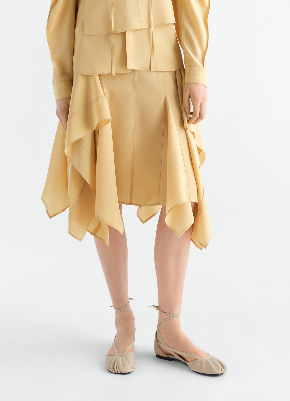 PEDILLE FLAT BALLERINA IN GOATSKIN LEATHER