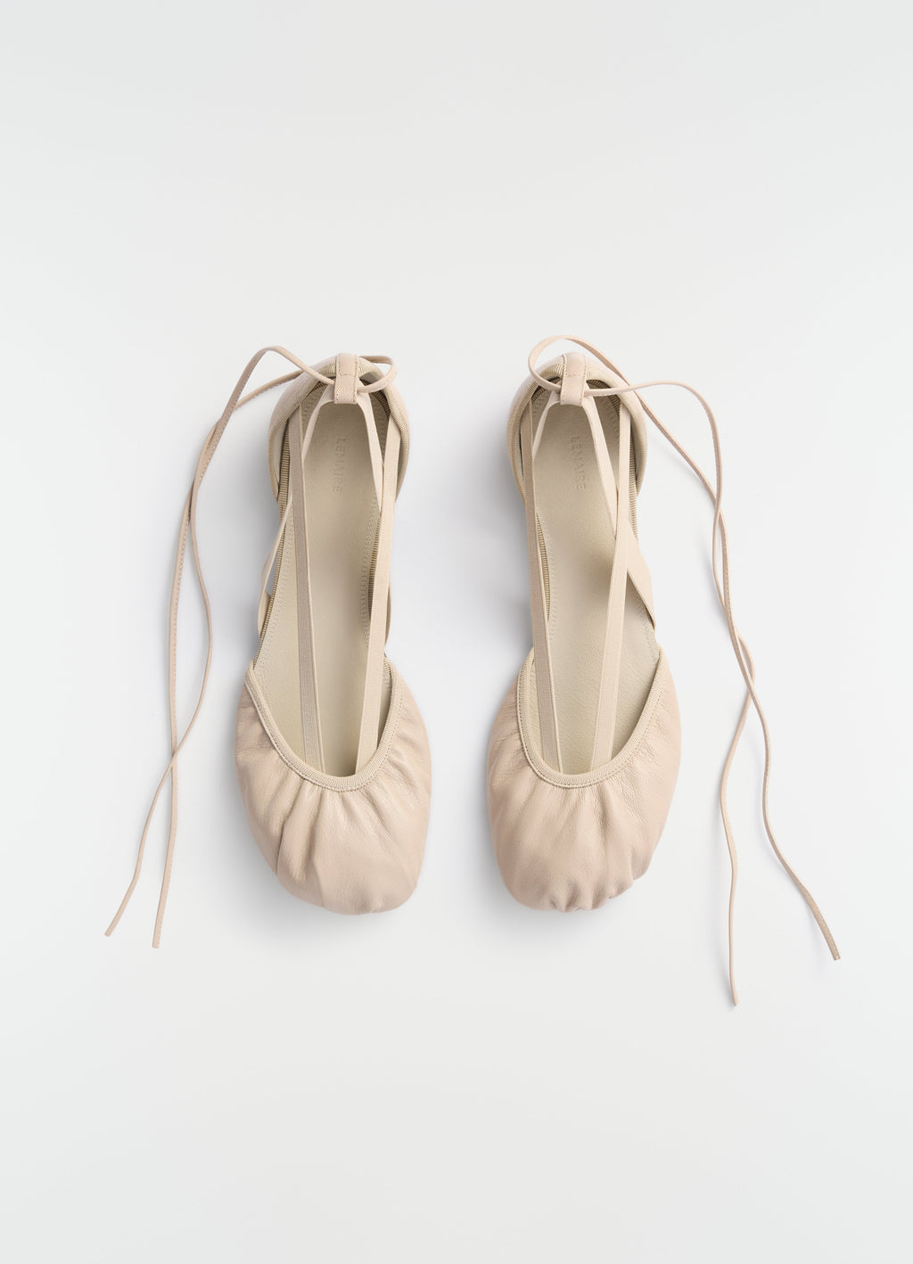 BALLERINES PLATES PEDILLE EN PEAU DE CHÈVRE