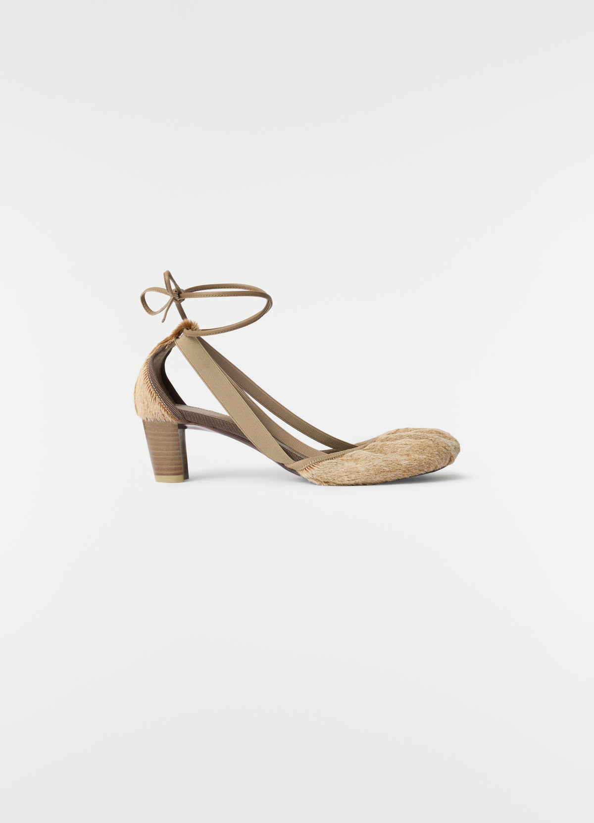 PEDILLE BALLERINA 55MM HEEL IN HAIRY LAMB LEATHER