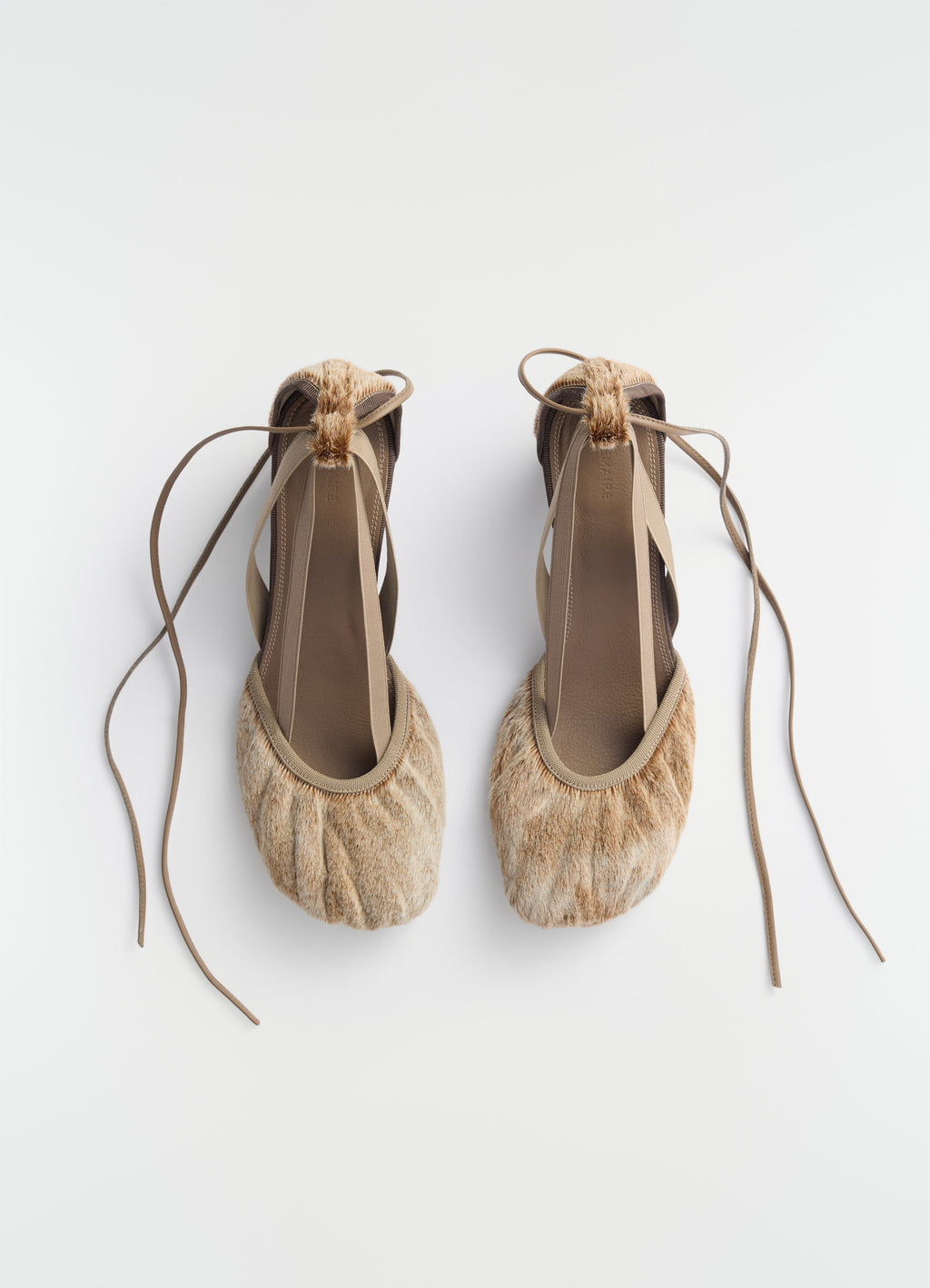 PEDILLE BALLERINA 55MM HEEL IN HAIRY LAMB LEATHER