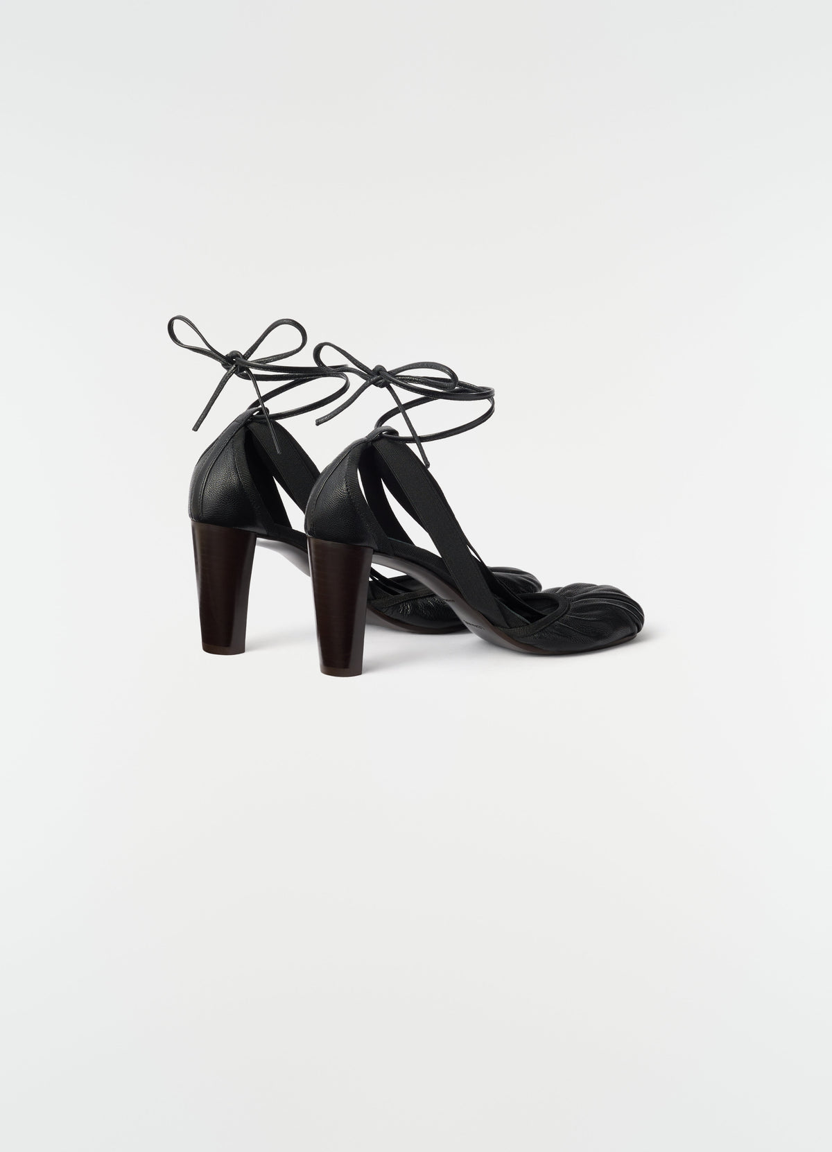 ESCARPIN BALLERINA PEDILLE 80 MM EN CUIR DE CHÈVRE