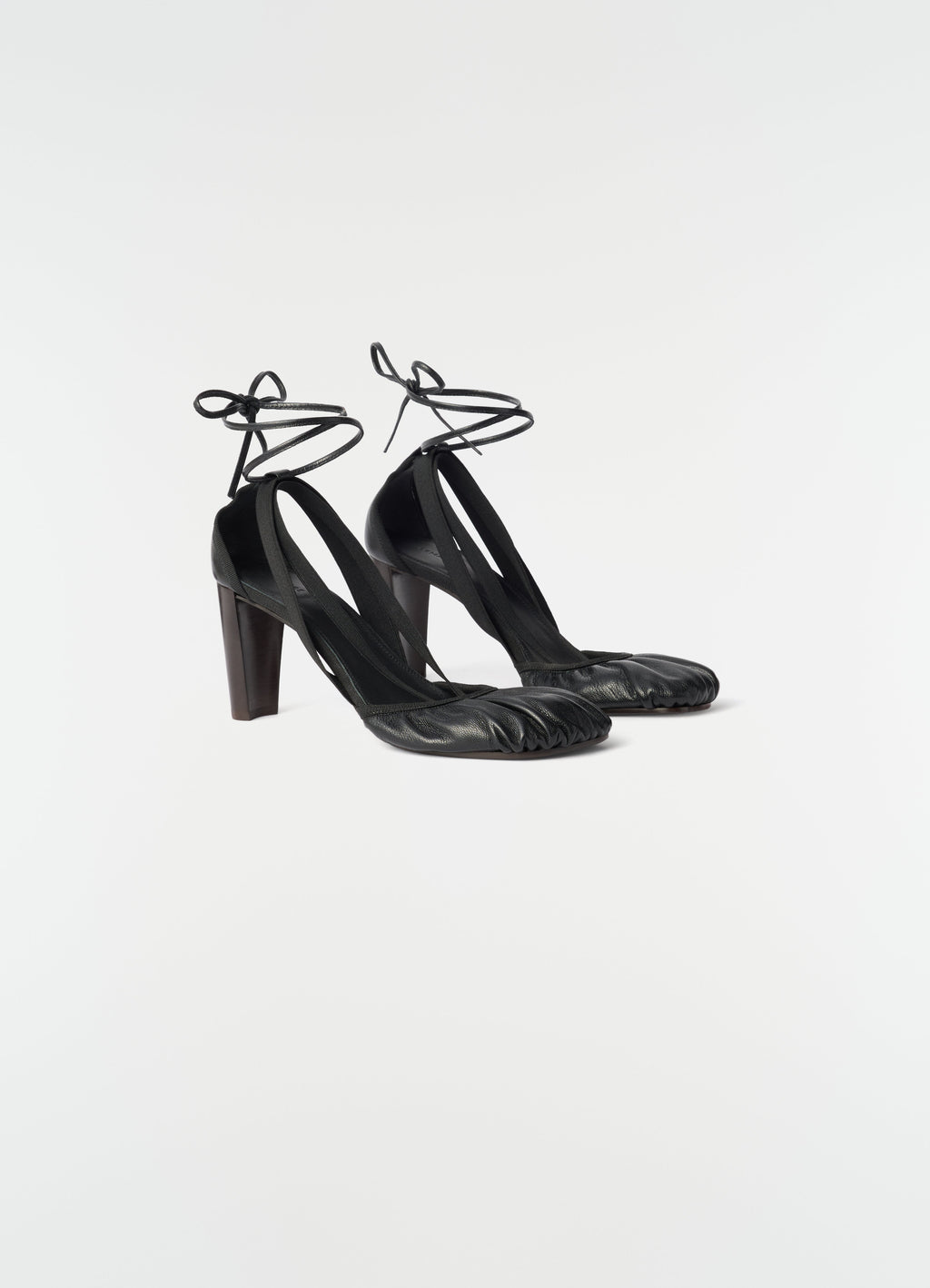 ESCARPIN BALLERINA PEDILLE 80 MM EN CUIR DE CHÈVRE