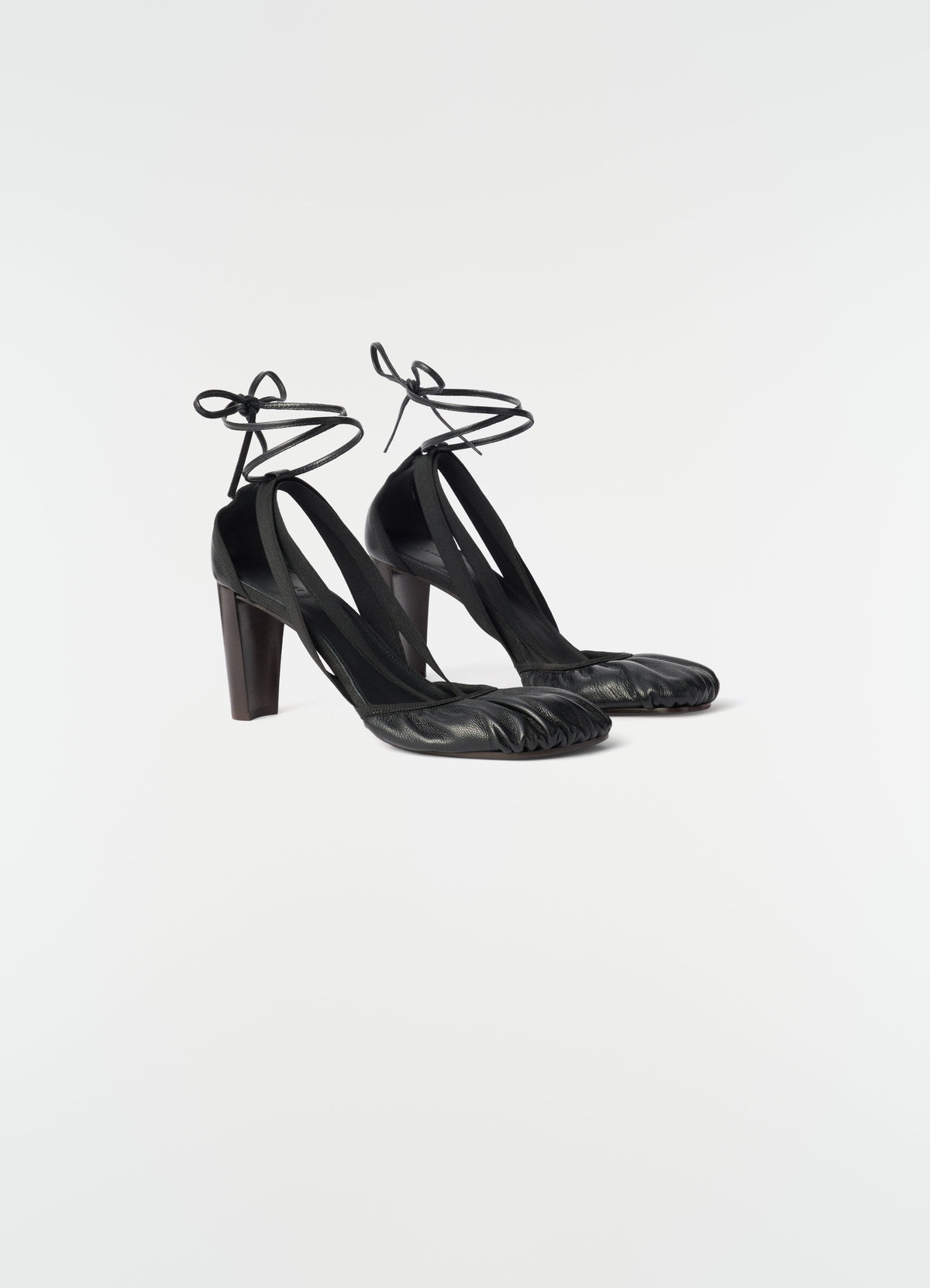 ESCARPIN BALLERINA PEDILLE 80 MM EN CUIR DE CHÈVRE