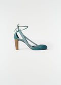 PEDILLE BALLERINA 80MM HEEL IN HAIRY CALFSKIN LEATHER
