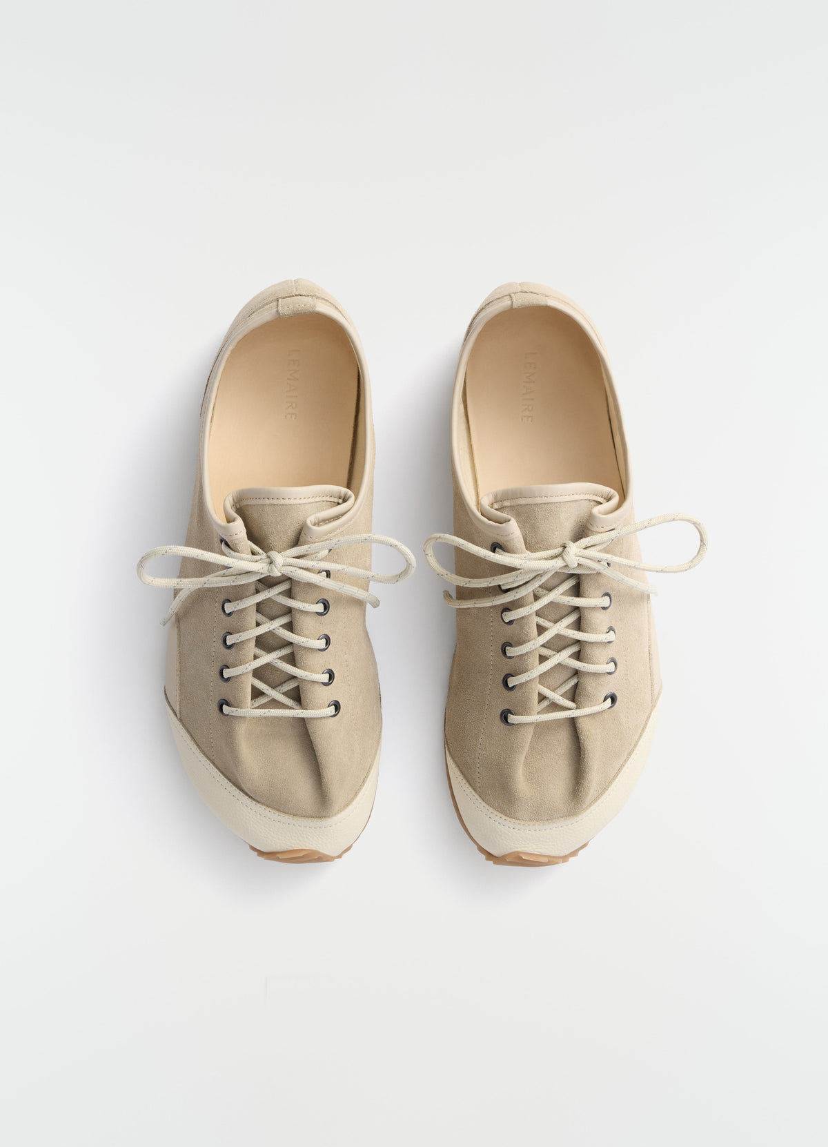 GUMMY GRIP SNEAKERS IN TRI MATIERES RUMI BEIGE