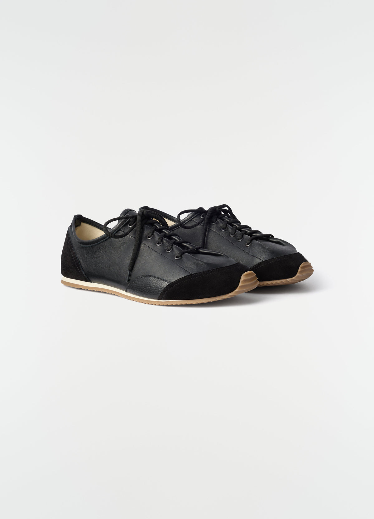 GUMMY GRIP SNEAKERS IN MIX NAPPA SUEDE LEATHERS