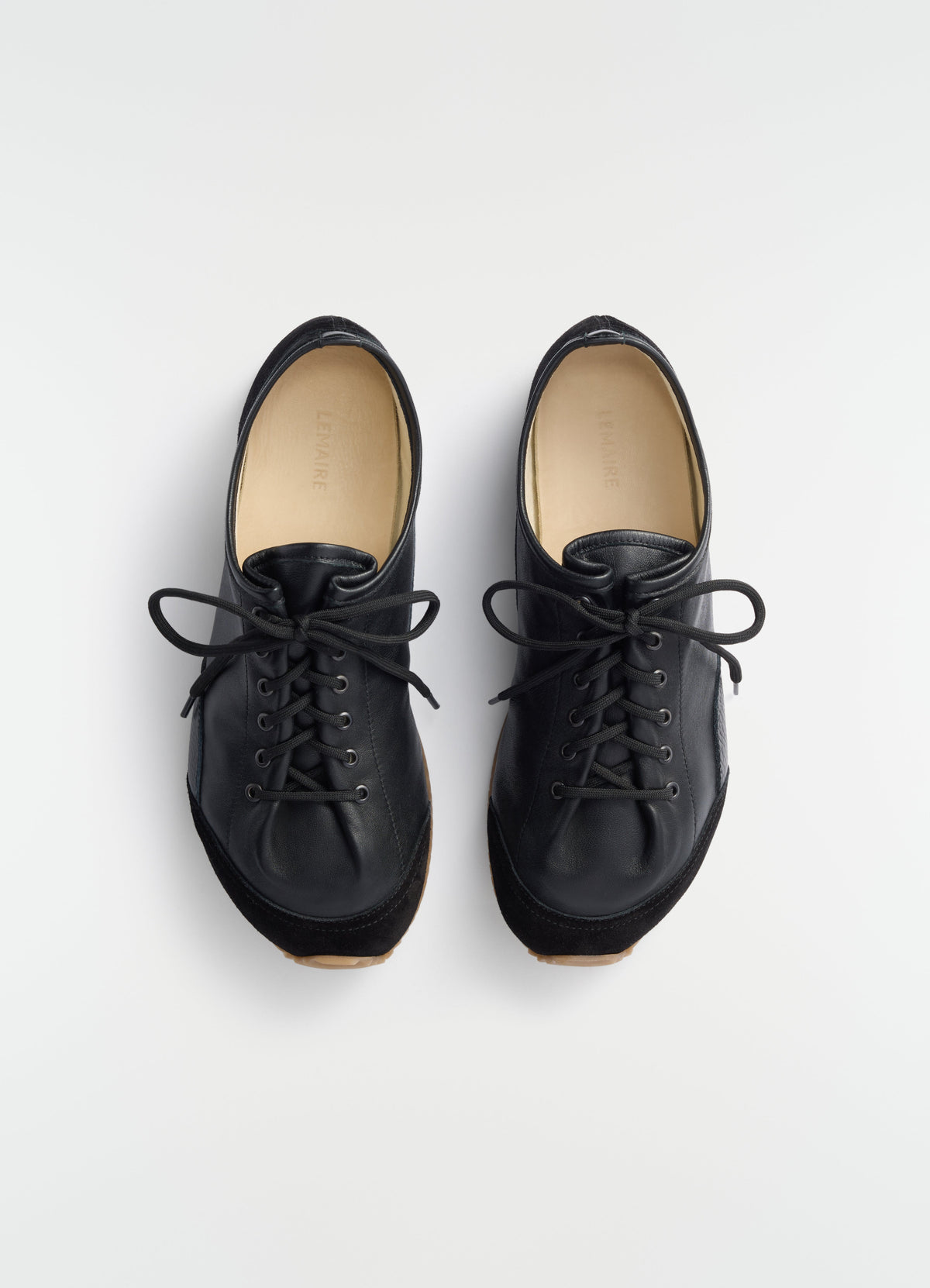 GUMMY GRIP SNEAKERS IN MIX NAPPA SUEDE LEATHERS