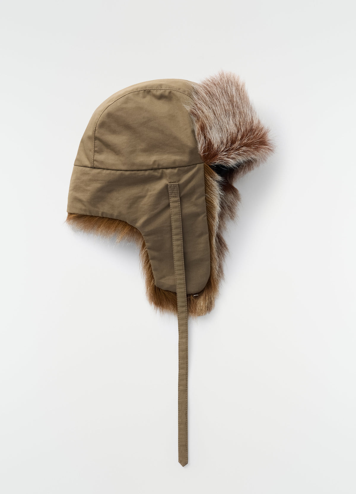 FUZZY CHAPKA IN LONG HAIRY GOAT LEATHER