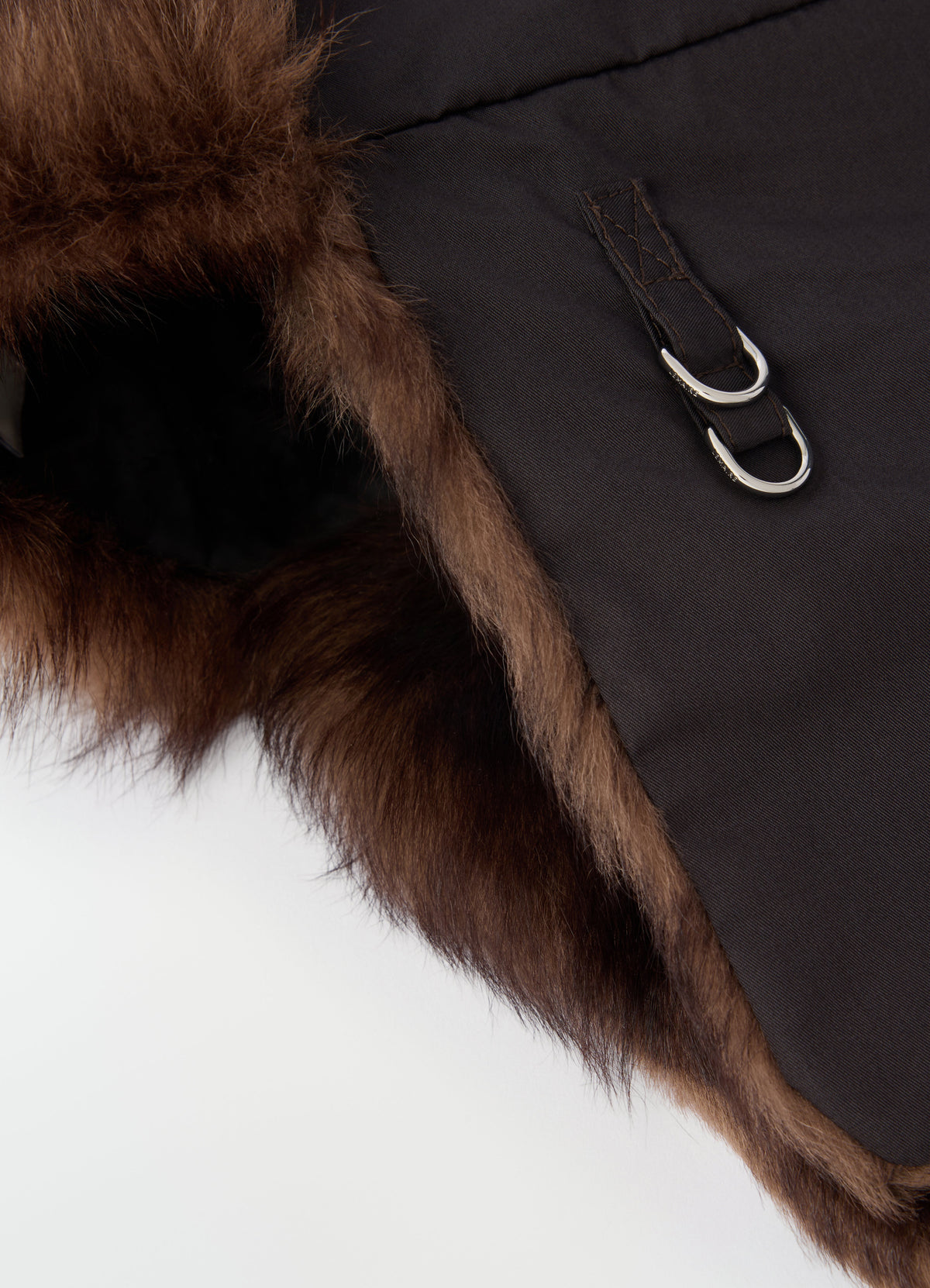 FUZZY CHAPKA IN SHEARLING LAMB LEATHER