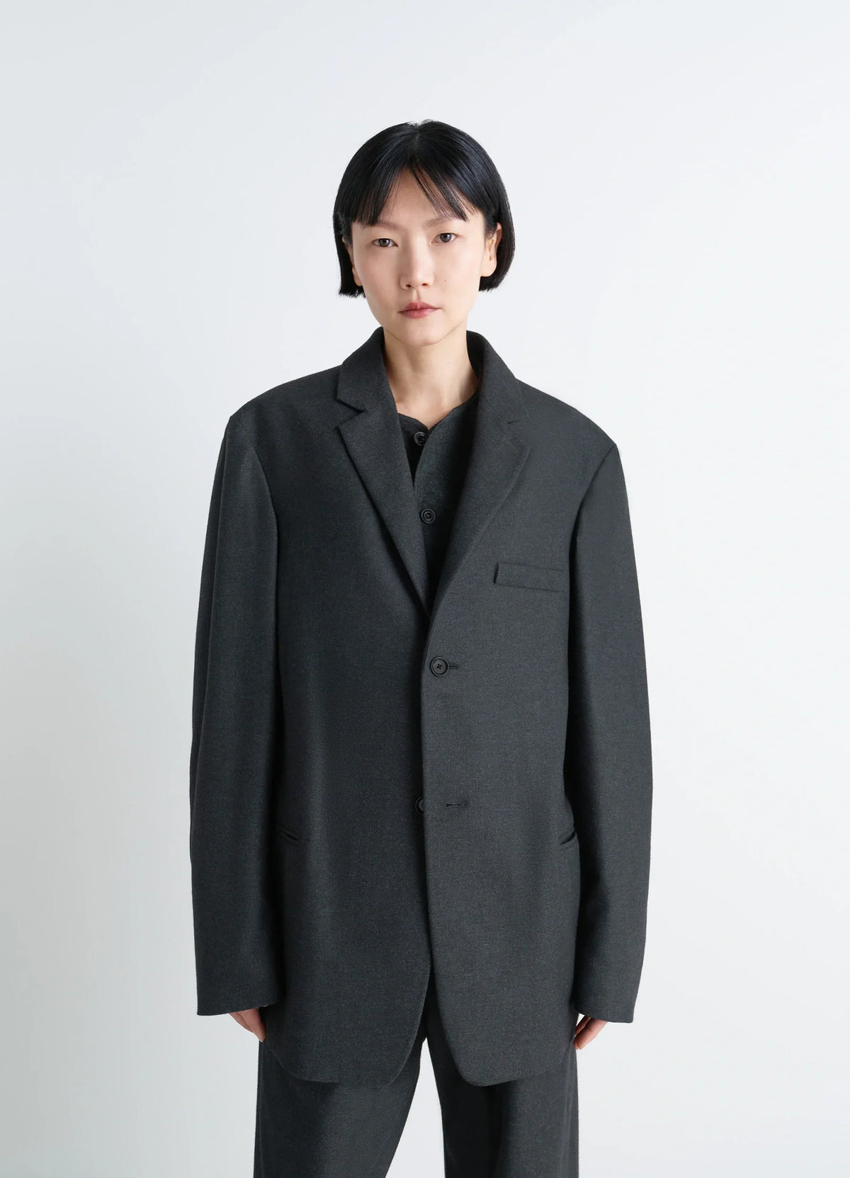 SOFT SINGLE BREASTED JACKET IN SOFT CASHMERE