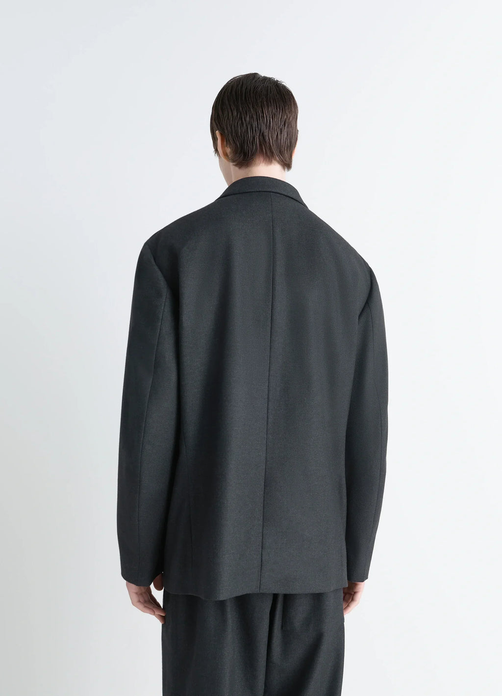 VESTE SOUPLE À BOUTONNAGE SIMPLE EN CACHEMIRE DOUX
