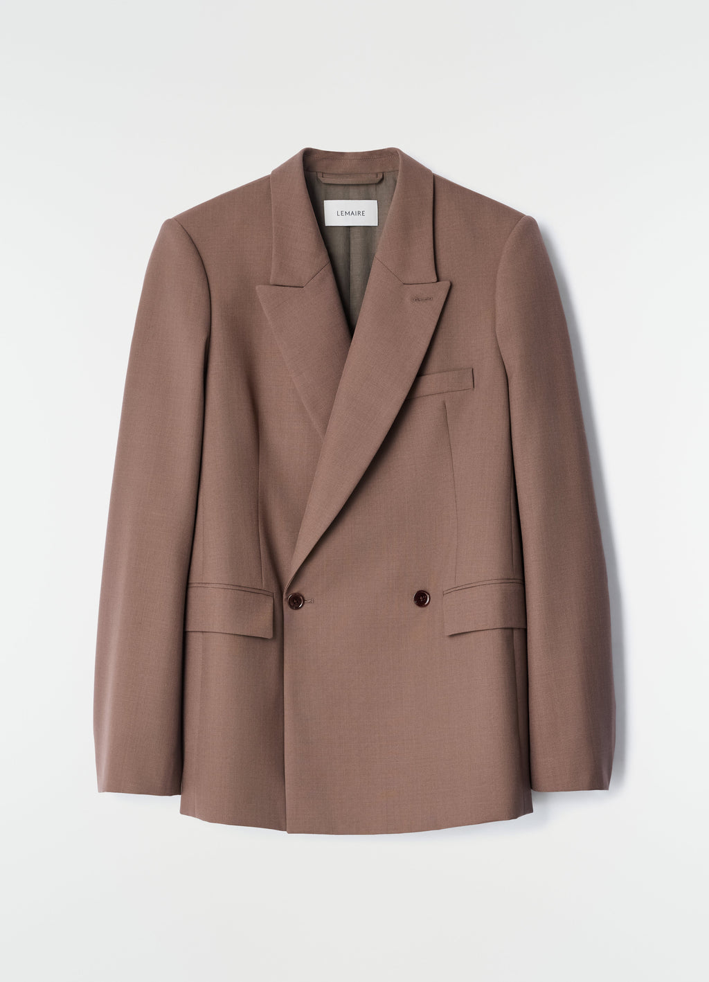 VESTE TAILLEUR CROISÉE EN MÉLANGE DE LAINE TROPICALE