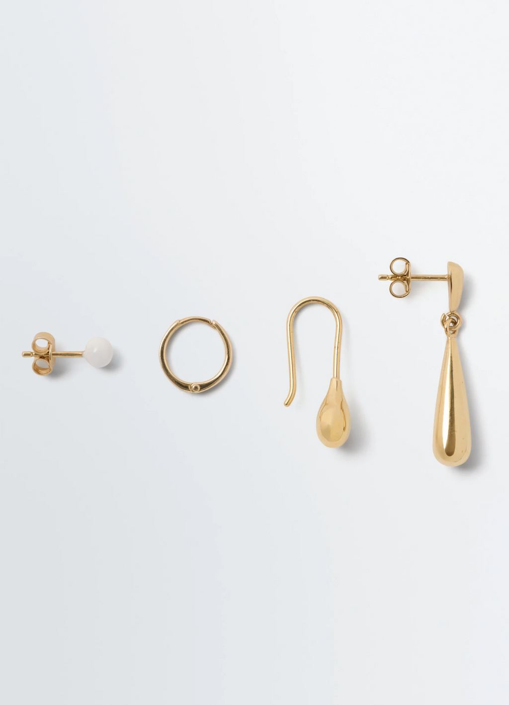 PIERCINGS SET IN GOLD-PLATED STERLING SILVER