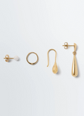 PIERCINGS SET IN GOLD-PLATED STERLING SILVER