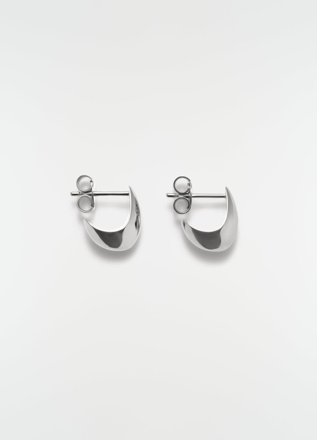 BOUCLES D'OREILLES MICRO DROP EN ARGENT RHODIÉ