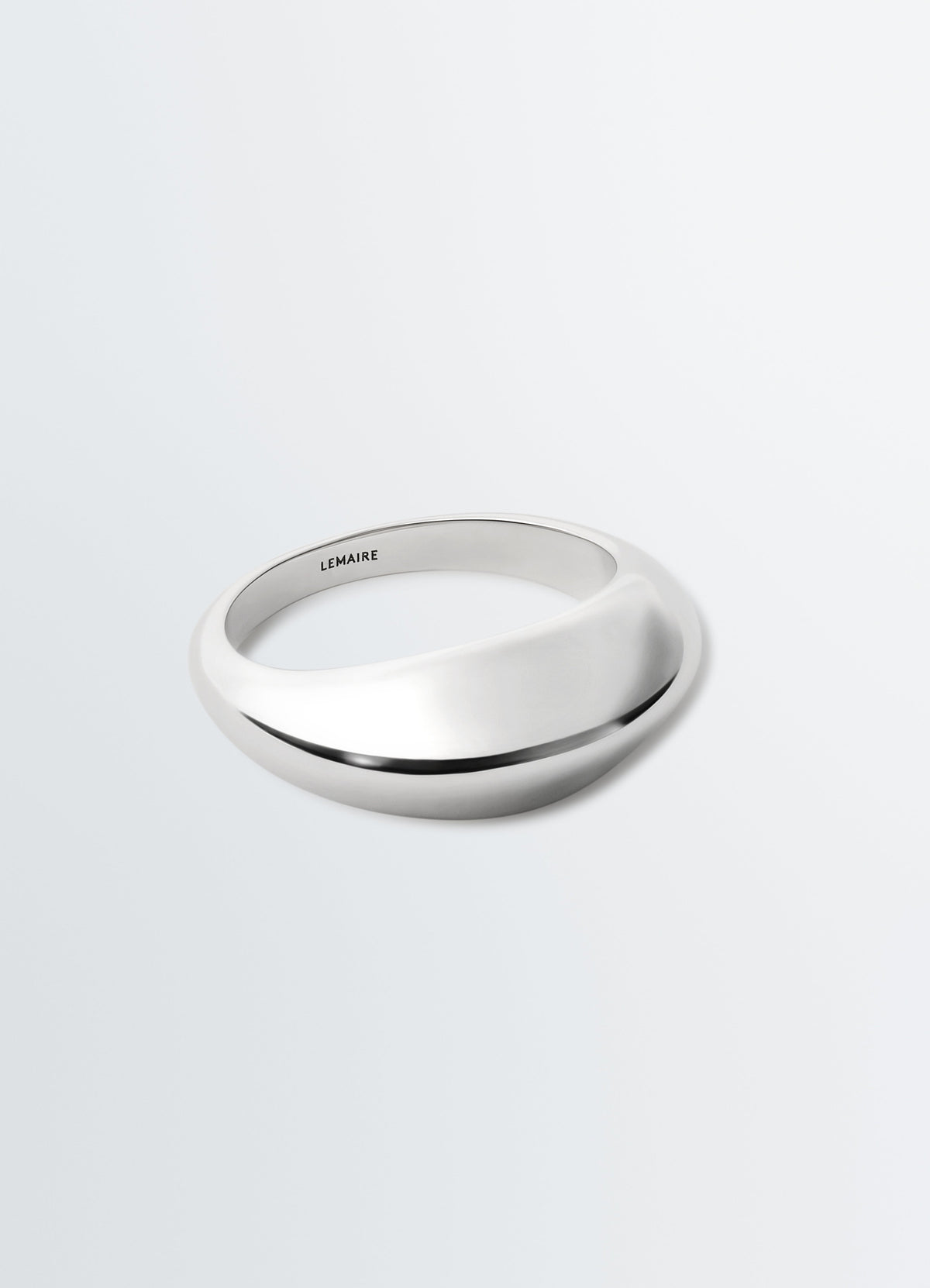 BAGUE CHUNKY EN ARGENT RHODIÉ