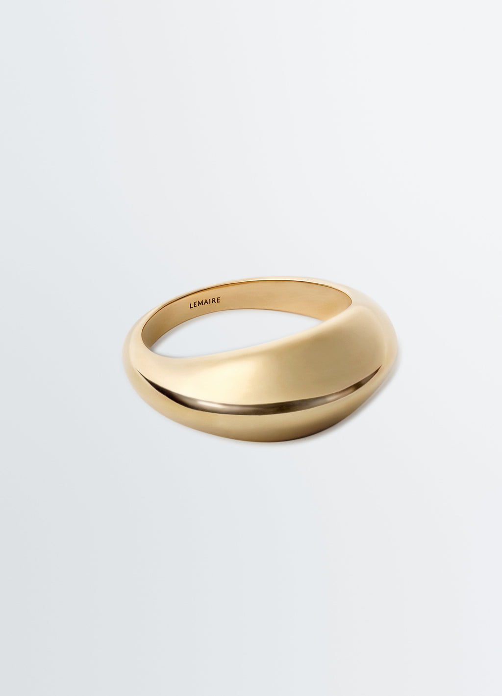 CHUNKY DROP RING IN GOLD-PLATED STERLING SILVER