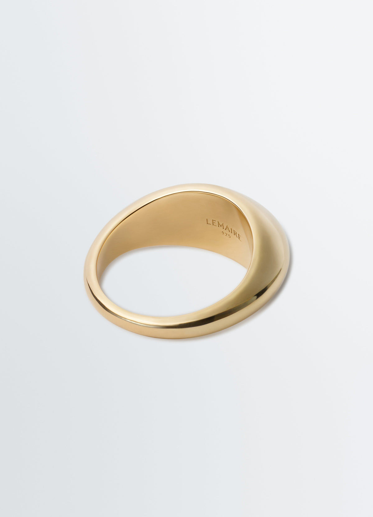 CHUNKY DROP RING IN GOLD-PLATED STERLING SILVER