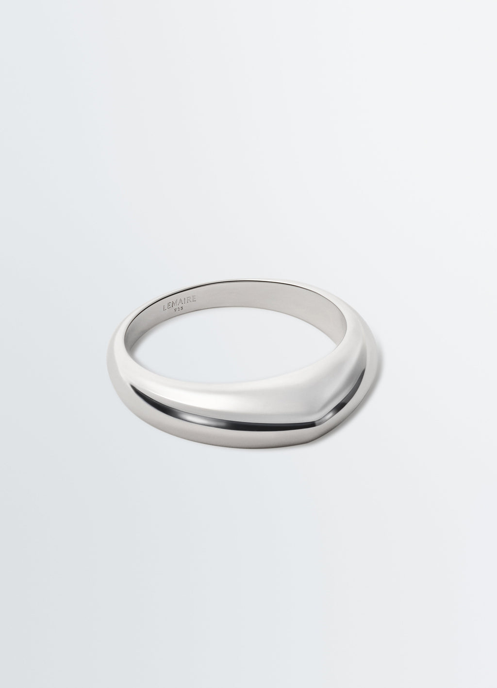 BAGUE PENDANTE EN ARGENT RHODIÉ