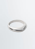BAGUE PENDANTE EN ARGENT RHODIÉ