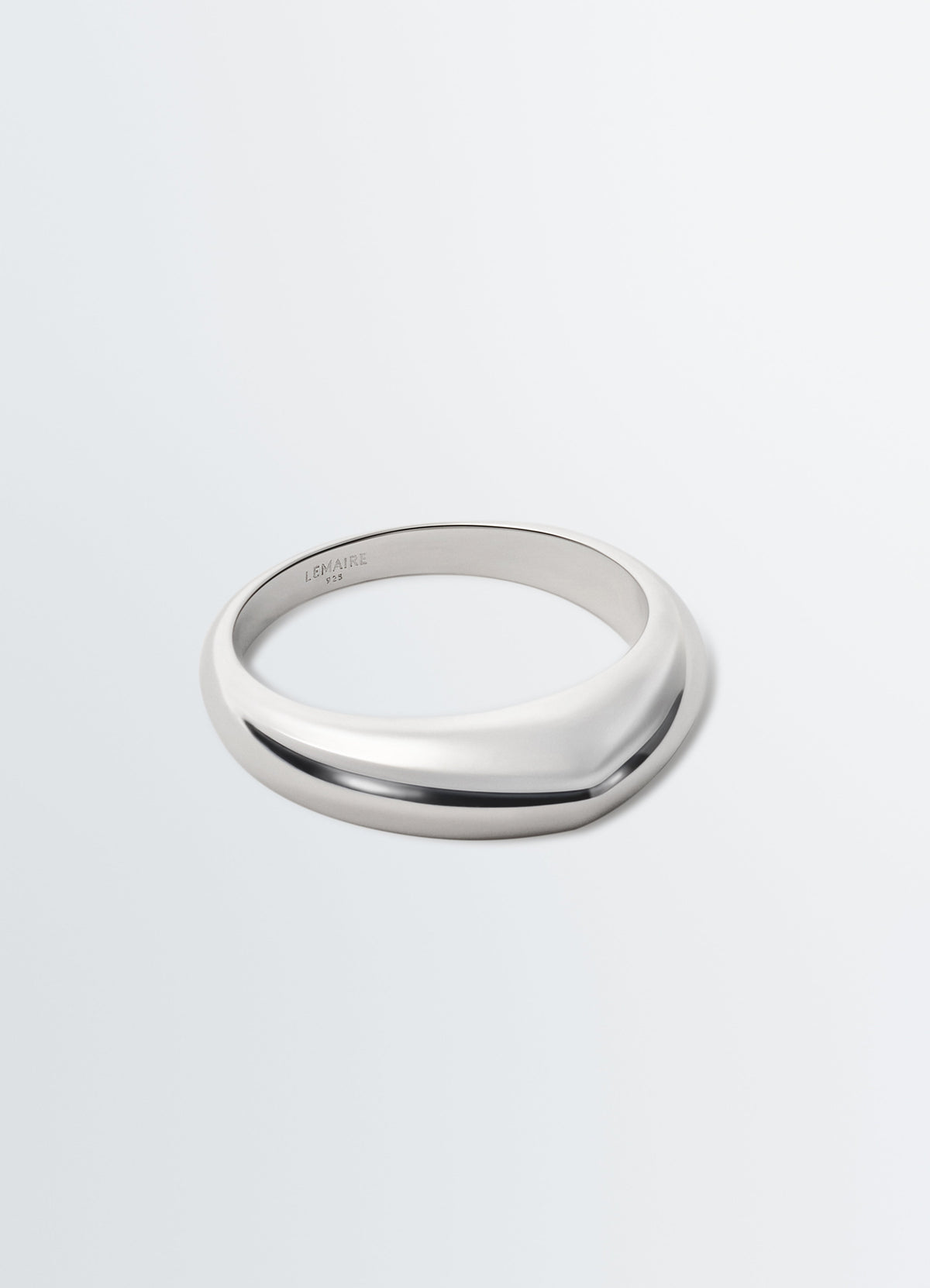 BAGUE PENDANTE EN ARGENT RHODIÉ