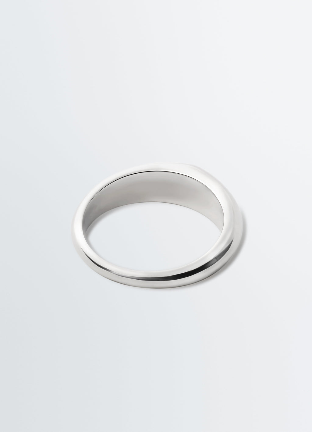 BAGUE PENDANTE EN ARGENT RHODIÉ
