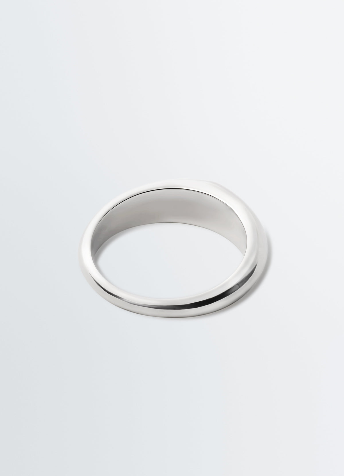 BAGUE PENDANTE EN ARGENT RHODIÉ