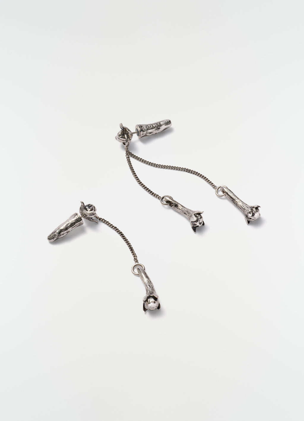CLOVE PENDANT EARRINGS IN BRASS