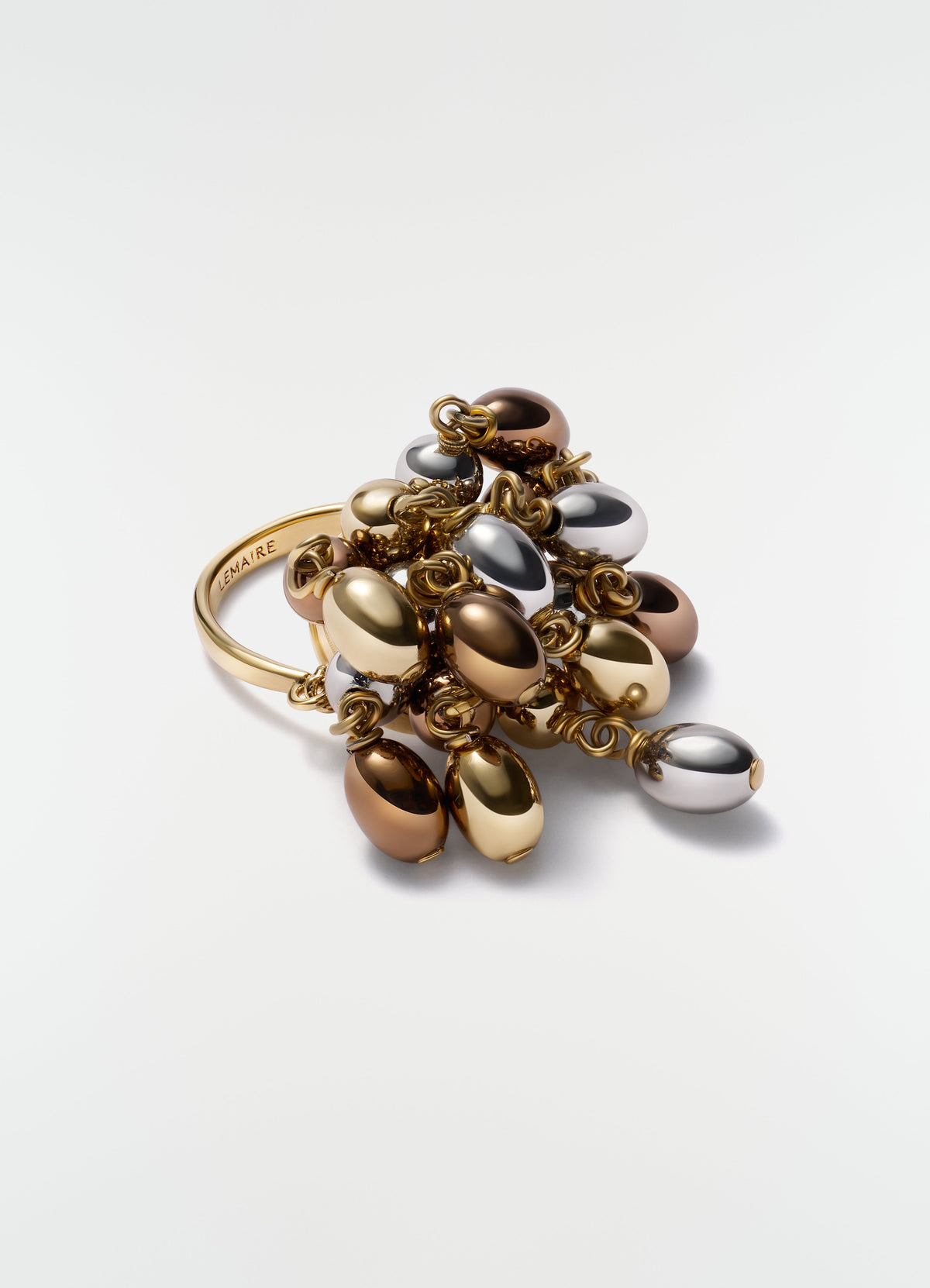 SEEDS RING IN BRASS