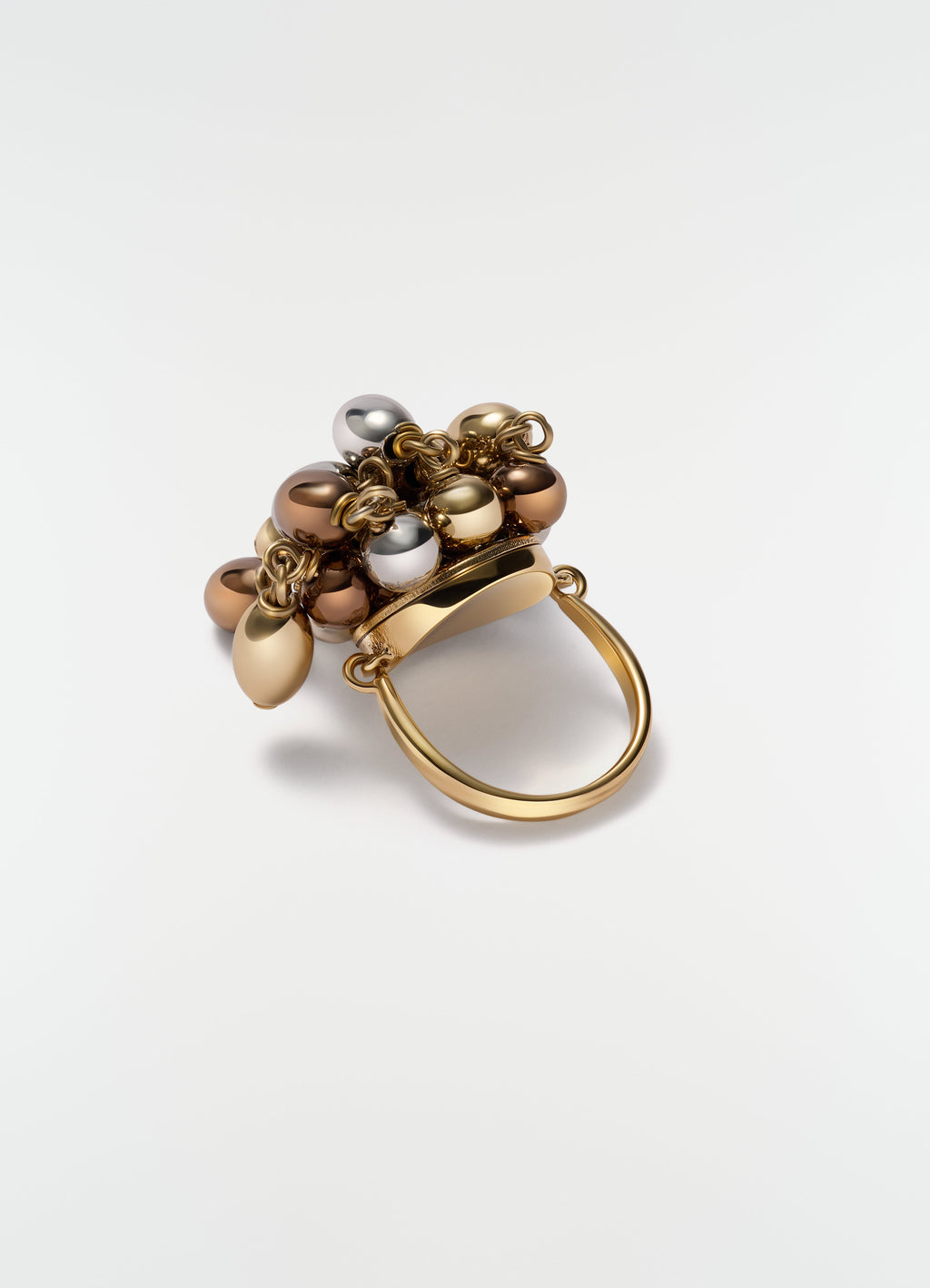 SEEDS RING IN BRASS