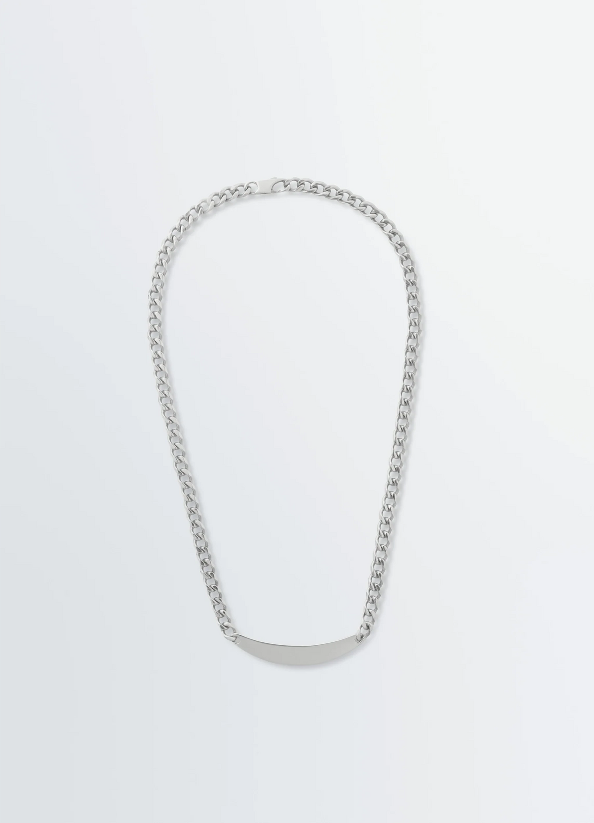 ID NECKLACE IN RHODIUM SILVER