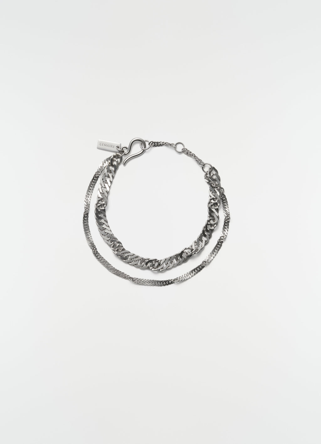 BRACELET CHAÎNE TORSADÉE EN ARGENT RHODIÉ