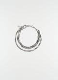 BRACELET CHAÎNE TORSADÉE EN ARGENT RHODIÉ