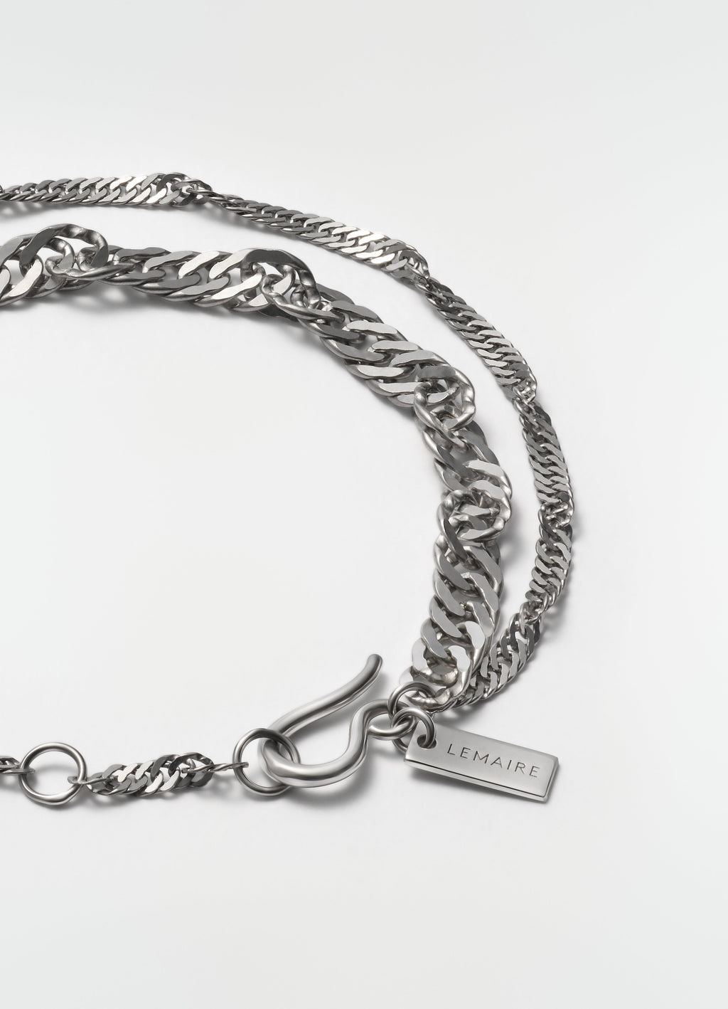 BRACELET CHAÎNE TORSADÉE EN ARGENT RHODIÉ