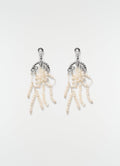 BOUCLES D'OREILLES PAMPILLES EN PERLES DE VERRE.